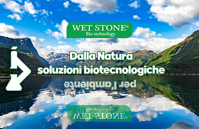 foto di una montagna e lago: acqua, terra e aria, glia ambienti di intervento WET STONE